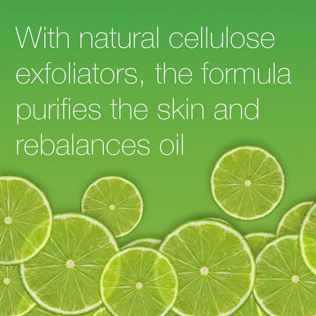 Exfoliant racoritor pentru ten gras cu Lime si Aloe Vera NEUTROGENA Oil Balancing, Efect Matifiant pentru uz zilnic, 150 ml1