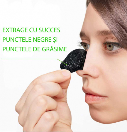 Set 90 Plasturi pentru Punctele Negre de pe nas, Carbune Activ si Bambus2