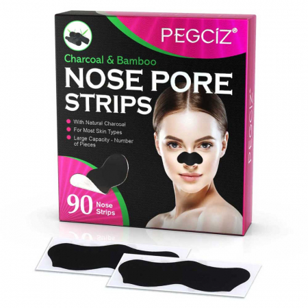 Set 90 Plasturi pentru Punctele Negre de pe nas, Carbune Activ si Bambus6