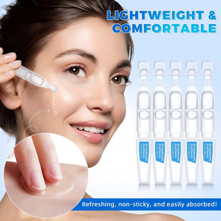 Set 30 Fiole Premium Anti-Imbatranire cu 3% Acid Hialuronic Pur, Ultra Hidratante, NOVA KISS® 30 x 1.2 ml3