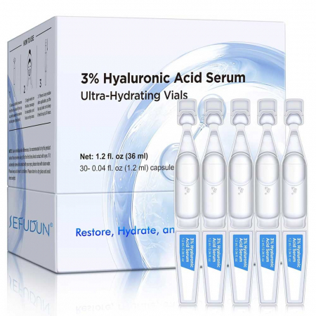 Set 30 Fiole Premium Anti-Imbatranire cu 3% Acid Hialuronic Pur, Ultra Hidratante, NOVA KISS® 30 x 1.2 ml2