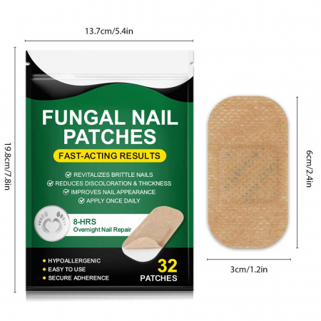 Set 32 Plasturi Antifungici pentru Ciuperca Unghiei, Tratament Rapid și Eficient2