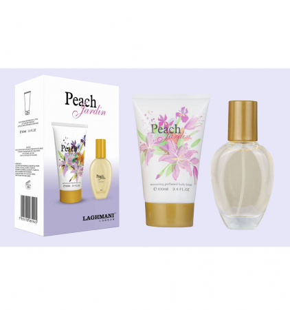 Set Cadou Peach Jardin cu Apa de Parfum Fine Perfumery, 30 ml si Lotiune de Corp Moisturising Perfumed, 100 ml1