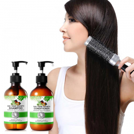 Set Crestere Par cu Sampon si Balsam 3 in 1 Rozmarin, Ricin, Batana, NOVA KISS® 2 x 300 ml4