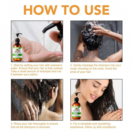 Set Crestere Par cu Sampon si Balsam 3 in 1 Rozmarin, Ricin, Batana, NOVA KISS® 2 x 300 ml3