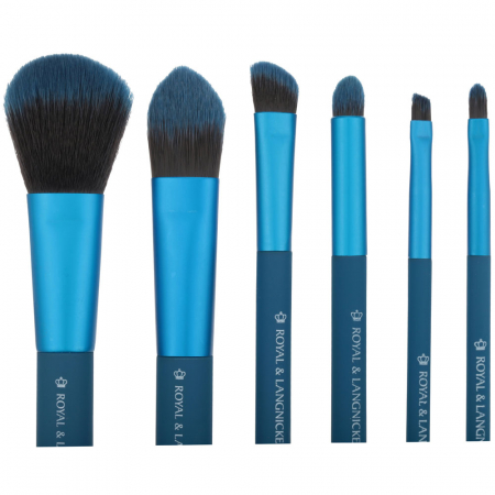 Set pensule profesionale Royal & Langnickel MODA Total Face Flip Kit, 7 piese, Blue1