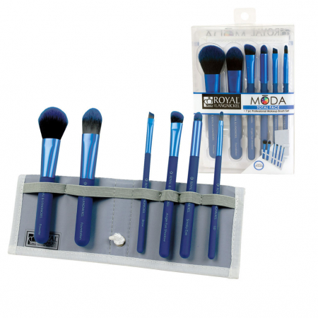 Set pensule profesionale Royal & Langnickel MODA Total Face Flip Kit, 7 piese, Blue3