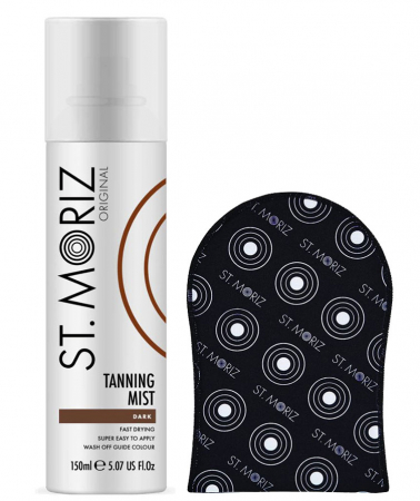 Set Pentru Autobronzare Profesionala St Moriz Cu Spray Dark Si Manusa