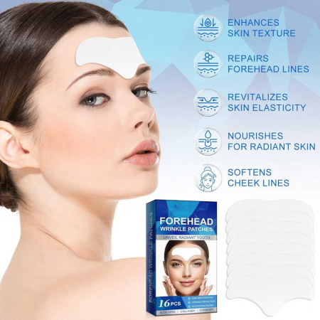 Set Plasturi Anti-Rid pentru Frunte cu Colagen, Efect de Intinerire, NOVA KISS®, 16 buc6
