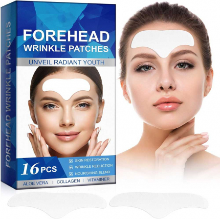 Set Plasturi Anti-Rid pentru Frunte cu Colagen, Efect de Intinerire, NOVA KISS®, 16 buc8