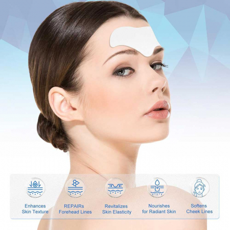 Set Plasturi Anti-Rid pentru Frunte cu Colagen, Efect de Intinerire, NOVA KISS®, 16 buc2
