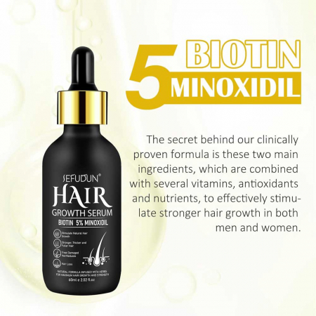 Set Premium pentru Cresterea Parului cu DermaRoller + Ser cu Biotina, 60 ml6