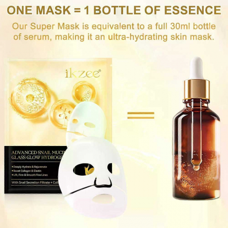 Set Tratament Premium 4 Masti, Formula Avansata cu Secretie Filtrata de Melc si Colagen3