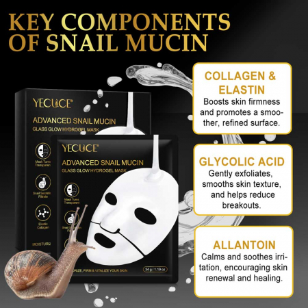 Set Tratament Premium 6 Masti Concentrate cu Secretie Filtrata de Melc si Colagen, NOVA KISS®3