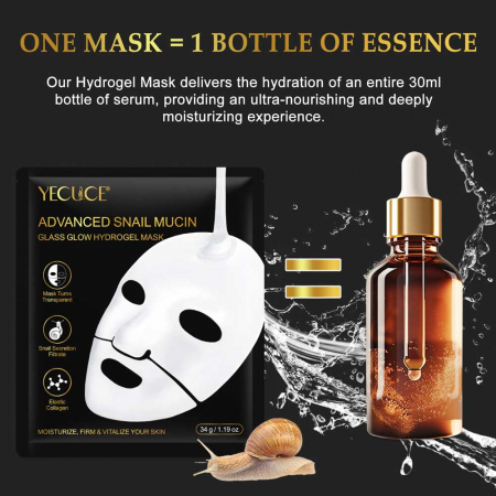 Set Tratament Premium 6 Masti Concentrate cu Secretie Filtrata de Melc si Colagen, NOVA KISS®2