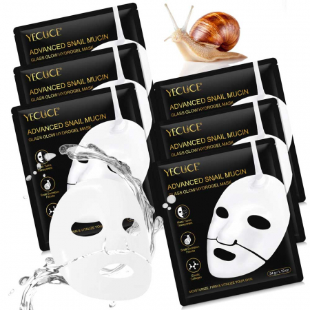 Set Tratament Premium 6 Masti Concentrate cu Secretie Filtrata de Melc si Colagen, NOVA KISS®