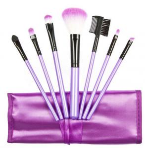 Set 7 Pensule Profesionale Luxury pentru Machiaj - Purple Addicted0