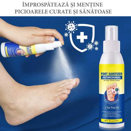 Spray Antifungic pentru Picioare cu Ulei de Arbore de Ceai, 120 ml3