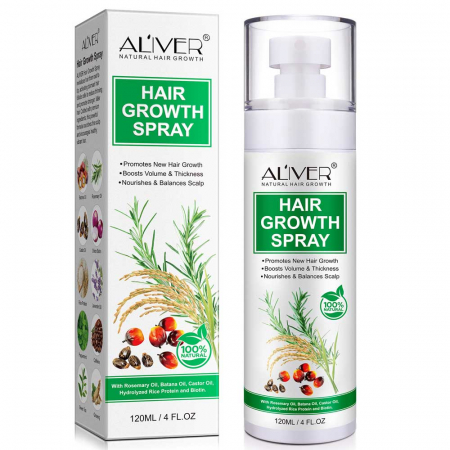 Spray pentru Cresterea Rapida a Parului cu Batana, Rozmarin, Ricin, 120 ml5