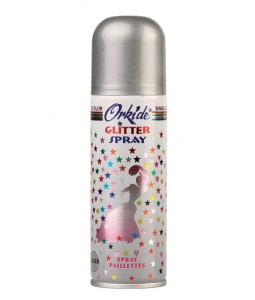 Spray Stralucitor ARGINTIU Pentru Par sau Corp Orkide Glitter Spray, 90 ml