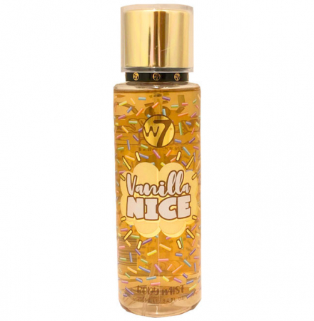 Spray Pentru Corp cu aroma de vanilie W7 Vanilla Nice Body Mist, 250 ml
