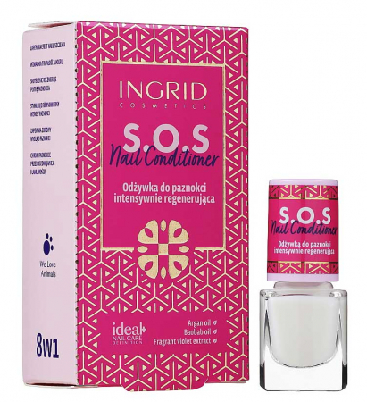 Tratament S.O.S pentru unghii deteriorate Ingrid Nail Conditioner, 7 ml