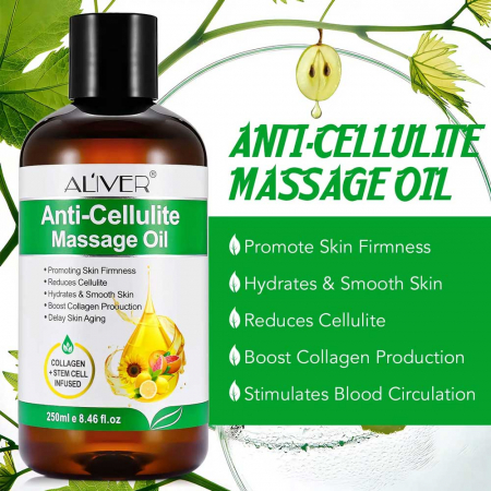 Ulei Anticelulitic Premium infuzat cu Celule Stem, Colagen, mix Uleiuri Esentiale, 250 ml2