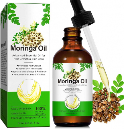 Ulei premium de Moringa 100% Natural pentru Cresterea Parului si Ingrijirea Tenului, NOVA KISS®, 60 ml2
