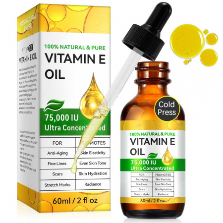Ulei Premium Ultra Concentrat Vitamina E, 100% Natural & Pur, Fara Hexan pentru Ten, 60 ml6