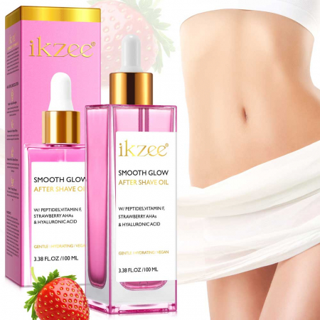 Ulei după Epilare cu Peptide, Căpșuni AHA și Acid Hialuronic, Premium, 100 ml 3