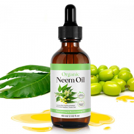 Ulei Organic de Neem, 100% Natural, Premium, Fara Hexan, pentru Piele, Scalp si Par, 60 ml1
