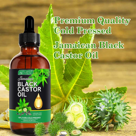 Ulei premium de Ricin 100% Natural pentru cresterea parului, genelor, sprancenelor si unghiilor, Aliver 120 ml1