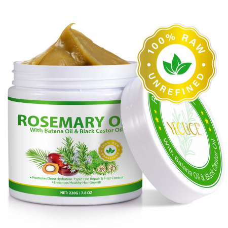 Ulei Premium de Rozmarin, Batana si Ricin, 100% Raw & Nerafinat pentru Cresterea Parului, 220 g5