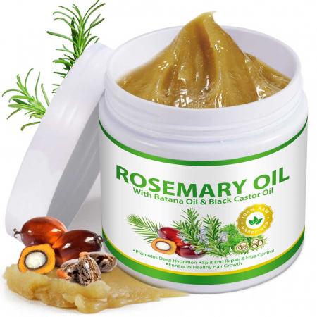 Ulei Premium de Rozmarin, Batana si Ricin, 100% Raw & Nerafinat pentru Cresterea Parului, 220 g2