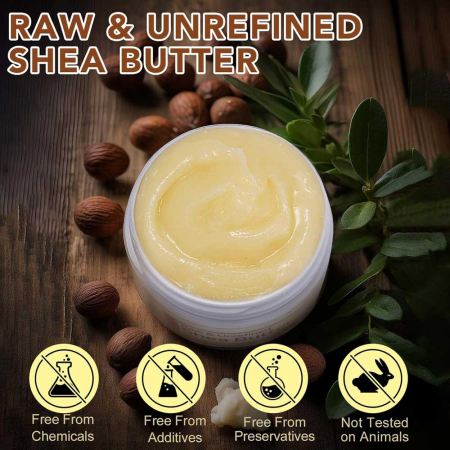 Unt de Shea Premium 100% Pur & Natural, Raw si Nerafinat pentru Fata, Corp sau Par, 120 g1