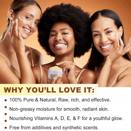 Unt de Shea Premium 100% Pur & Natural, Raw si Nerafinat pentru Fata, Corp sau Par, 120 g7
