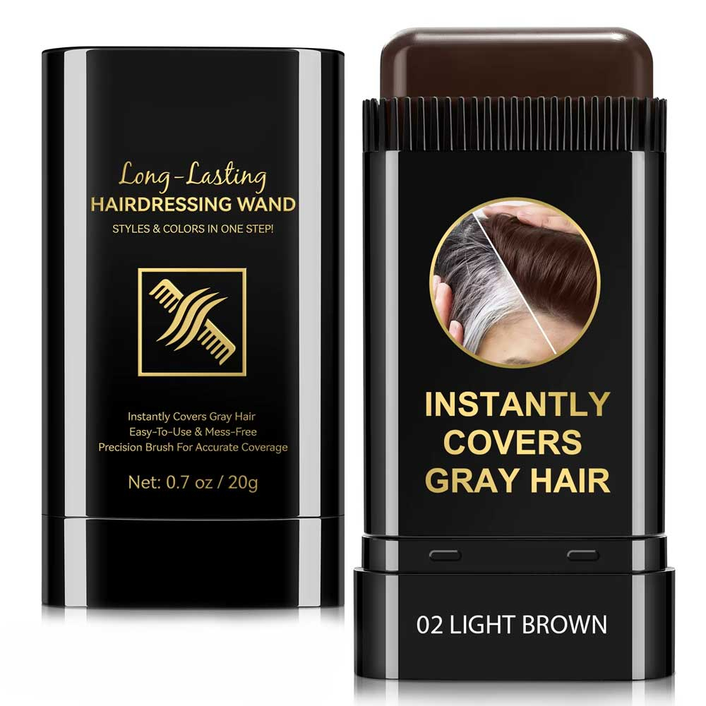 Baton Unisex pentru Acoperirea Instanta a Firelor Albe si a Radacinilor, 20 g 02 Light Brown