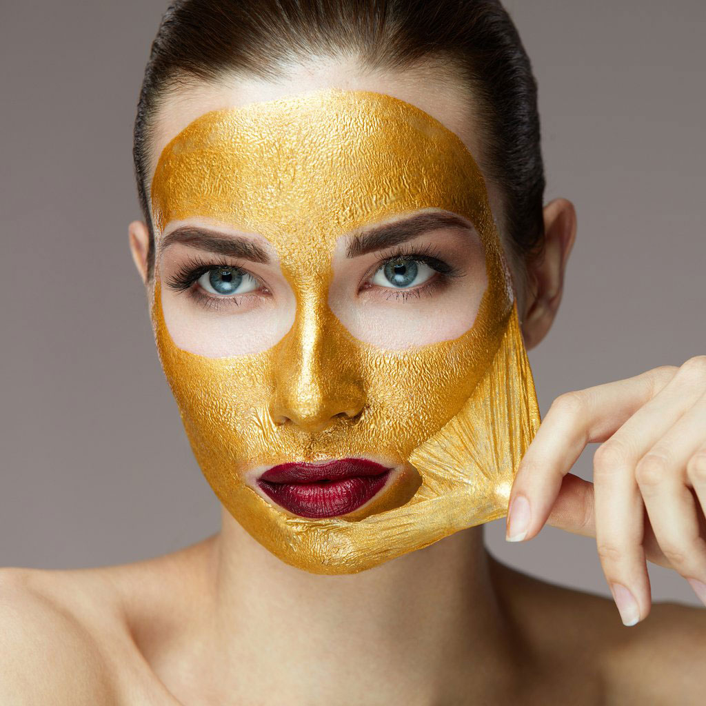 masca pentru fata cu aur mar in crema antirid