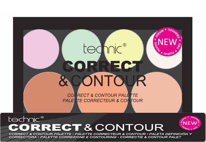 Trusa Profesionala Conturare cu 7 Corectoare TECHNIC Correct  Contour