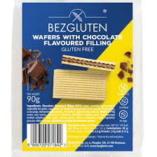 Snacks fara gluten - Napolitane cu umplutura de ciocolata, fara gluten - 90g
