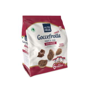 Snacks fara gluten - GOCCEFROLLA Snack - Gustare Clasica cu Cacao fara Gluten - 240Gr