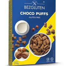 Ciocolata - "CHOCO PUFFS" –  Cereale pernute  fara gluten umplute cu crema de alune - 250g