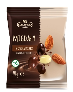 Ciocolata - Migdale in Mix de ciocolata 70g