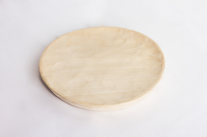 Platou Rotund din Lemn, 17 cm [2]
