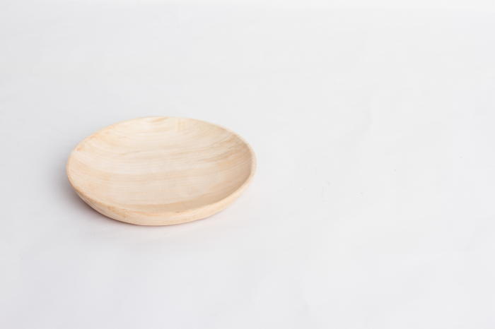 Platou Rotund din Lemn, 17 cm [3]