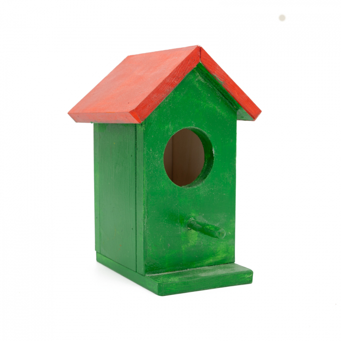 Casuță de Pasari, din Lemn, Pictată Manual [2]