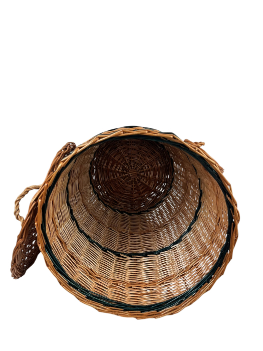 Coș de rufe rotund cu mânere și capac detașabil- 57x40 CM [4]