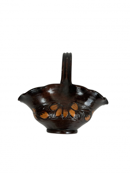 Coș din ceramică neagră de Corund – decor tradițional sau cadou inspirat [3]