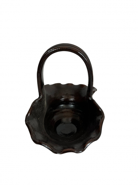 Coș din ceramică neagră de Corund – decor tradițional sau cadou inspirat [4]