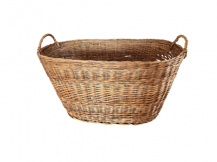 Coș împletit din răchită – volum mare- 120X75X60 CM [1]